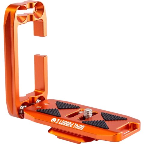 3 Legged Thing Ellie-PD Universal L-Bracket with Peak Design Capture-Compatible Base (Copper Orange)