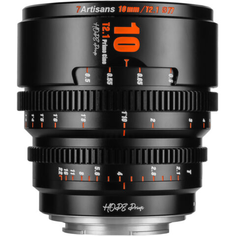 7Artisans HOPE 10mm T2.1 Cine Lens (MFT Mount, Black)