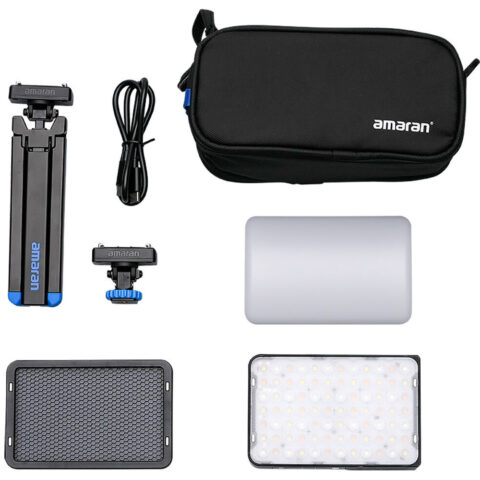 amaran Ace 25c RGB LED Light Panel All-in-One Creator Kit (Charcoal)