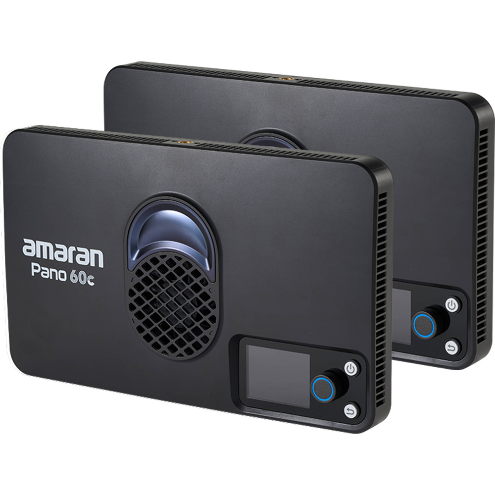amaran Pano 60c RGB COB Mobile Light Panel (2-Light Kit, Charcoal), image 3