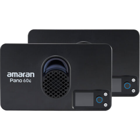 amaran Pano 60c RGB COB Mobile Light Panel (2-Light Kit, Charcoal)