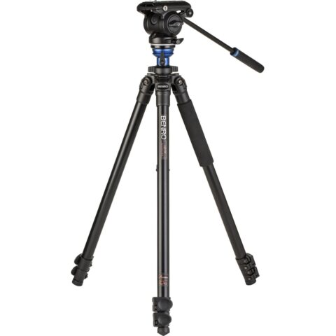 Benro A2573F Aluminum Single Tube Tripod with S4Pro Fluid Video Head