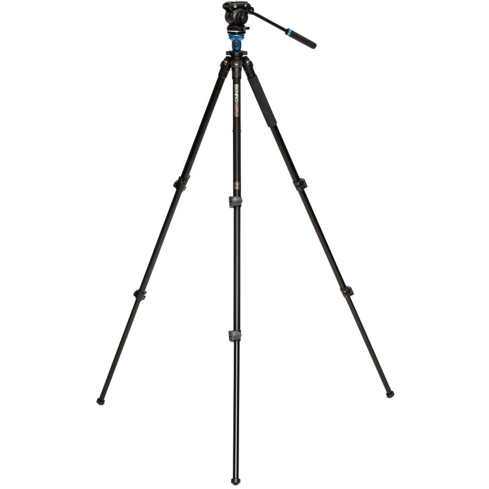 Benro Aluminium Tripod with S2 PRO 60mm Flat Base Video Head, image 3