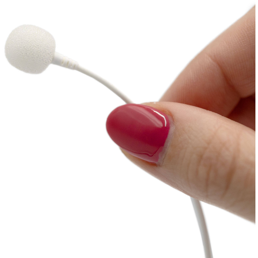 Bubblebee Industries The Microphone Foam for Lavalier Mics Pop Filter (Small, White, 10-Pack), image 2