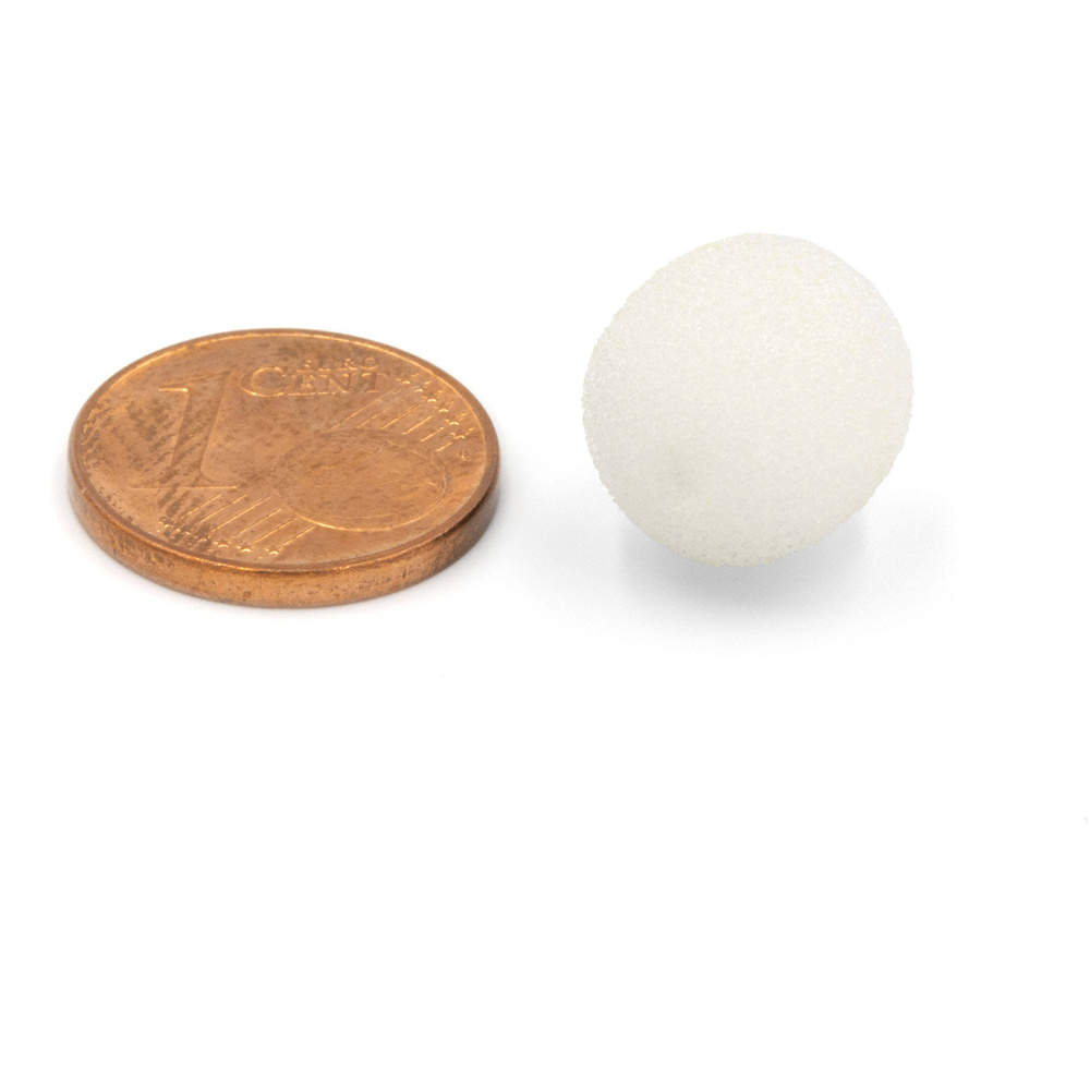 Bubblebee Industries The Microphone Foam for Lavalier Mics Pop Filter (Small, White, 10-Pack), image 5