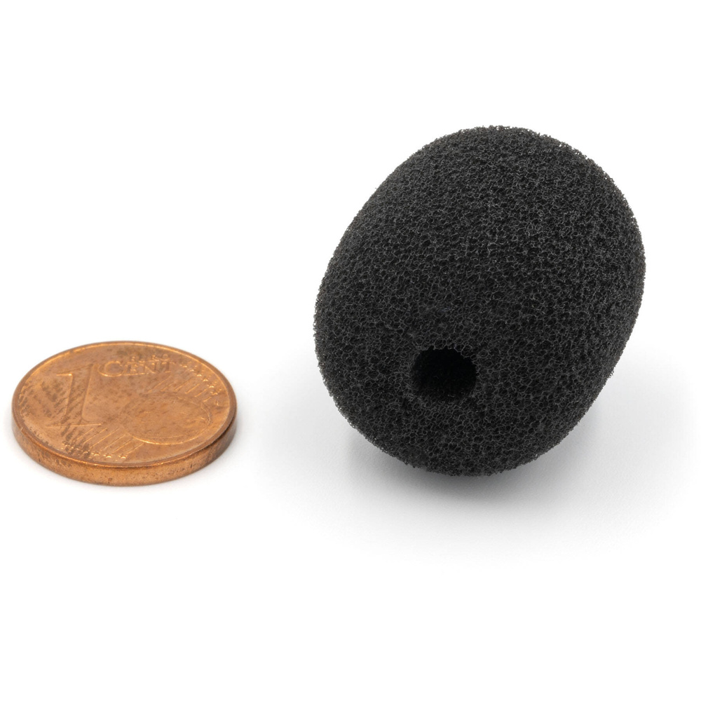 Bubblebee Industries The Microphone Foam for Lavalier Mics Pop Filter (Extra-Large, Black, 4-Pack), image 5