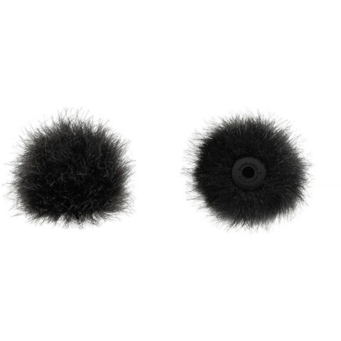 Bubblebee Industries The Windbubble PRO Fur Windscreen for Omni Lavalier Mics (Black, XS, 2-Pack)