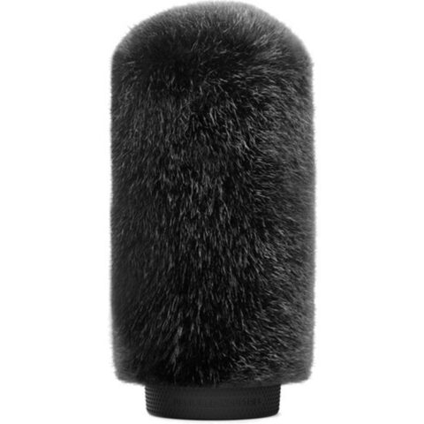Bubblebee Industries Windkiller Short Fur Slip-On Wind Protector for 18 to 24mm Mics (Large, Black)
