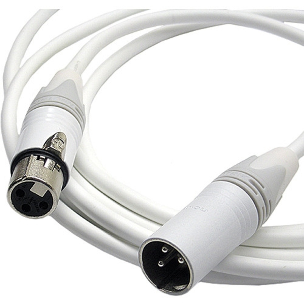 Canare Starquad XLRF-XLRM Cable (White, 25')