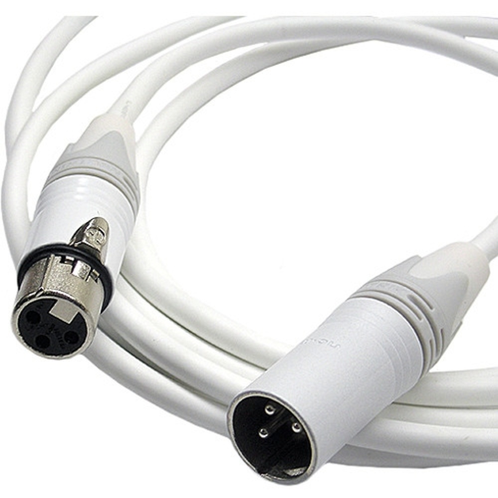 Canare Starquad XLRF-XLRM Cable (White, 6')