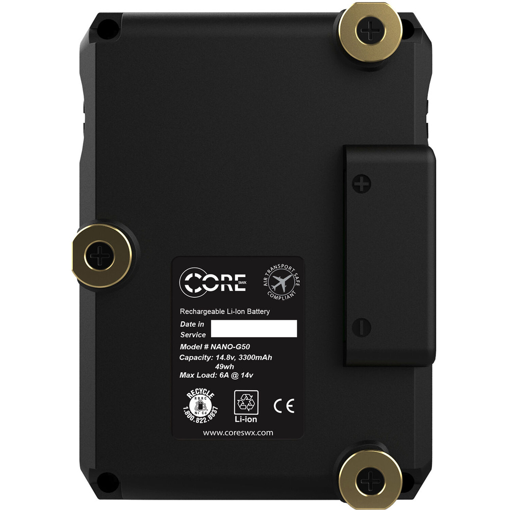 Core SWX NANO Micro 50 Lithium Ion Battery (Gold Mount), image 2