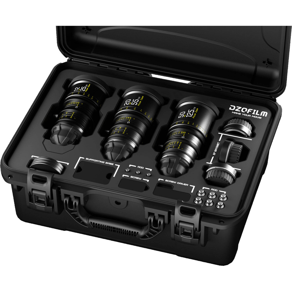 DZOFilm Pictor T2.8 Super35 Zoom 3-Lens Kit (PL & EF Mount, Black), image 2