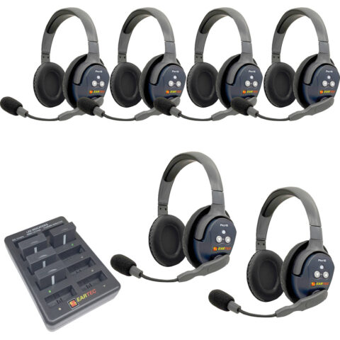 Eartec UltraLITE Pro16 6-Person Dual-Channel Full-Duplex Wireless Intercom System (2.4 GHz)
