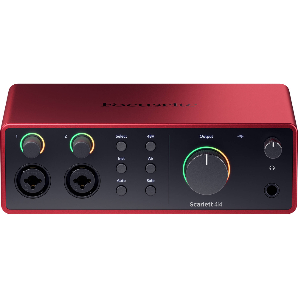 Focusrite Scarlett 4i4 USB-C Audio/MIDI Interface (4th Generation ...