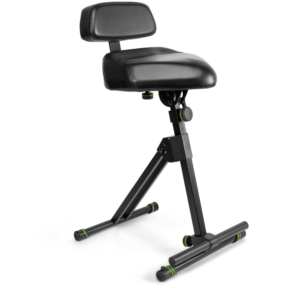 Gravity GFMSEAT1BR Height Adjustable Stool with Foot and Backrest
