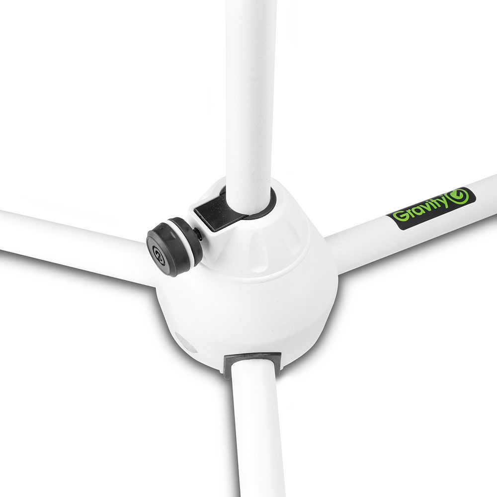 Gravity GMS4322W Microphone Stand with Folding Tripod Base (White), image 9