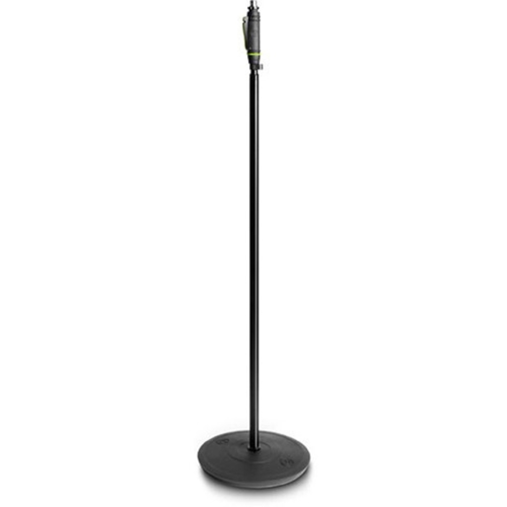 Gravity Microphone Stand with Round Base and One-Hand Clutch, image 2