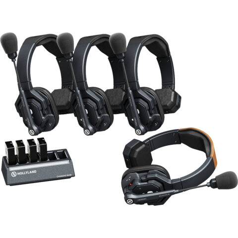Hollyland Solidcom SE Global 4S 4-Person Full-Duplex Single-Ear Headset Intercom System (2.4 GHz)