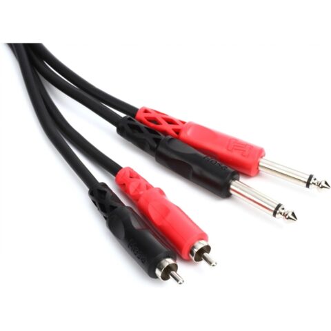 Hosa CPR-201 1/4'' to RCA Cable 1m (Molded Plugs)