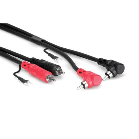 Hosa CRA-201DJ RCA Cable 1m (w/ Ground Cable)