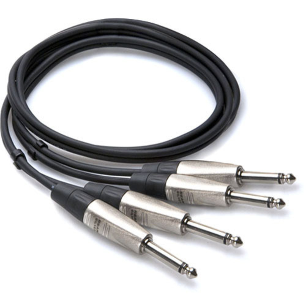 Hosa HPP-005X2 Pro 1/4'' Cable 5ft (Dual)