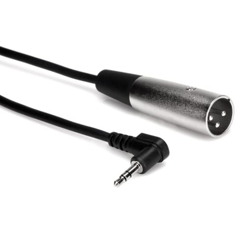 Hosa XVM-110M Stereo 3.5mm Mini Angled Male to XLR Male Cable - 10'