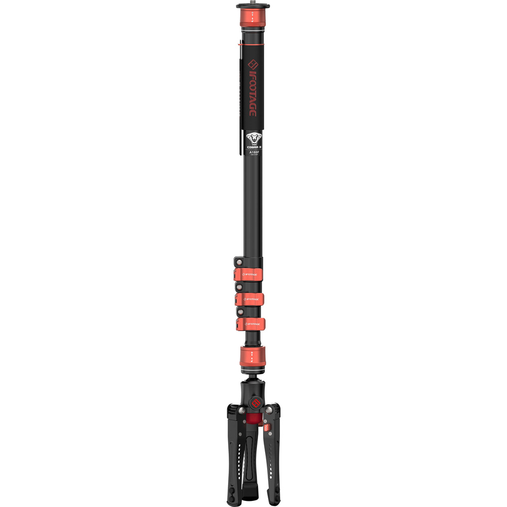 iFootage Cobra 3 A180F Aluminium Monopod with Mini Tripod Base, image 2