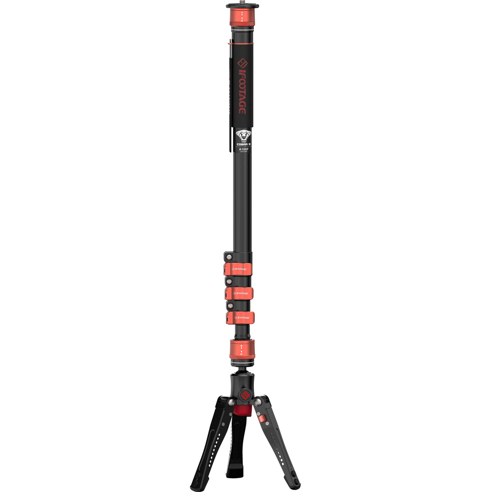 iFootage Cobra 3 A180F Aluminium Monopod with Mini Tripod Base, image 3