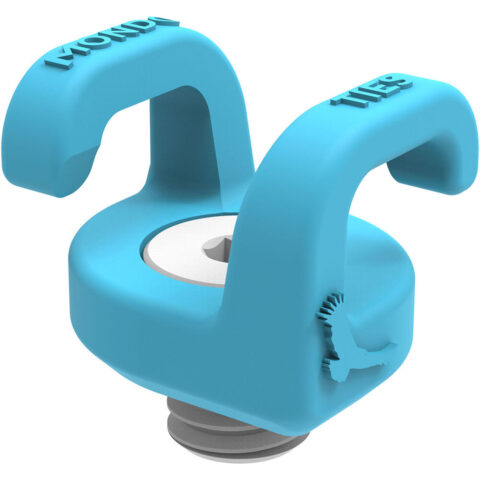 Kondor Blue 3/8"-16 Mondo Ties Cable Management Clips (Blue, 4-Pack)