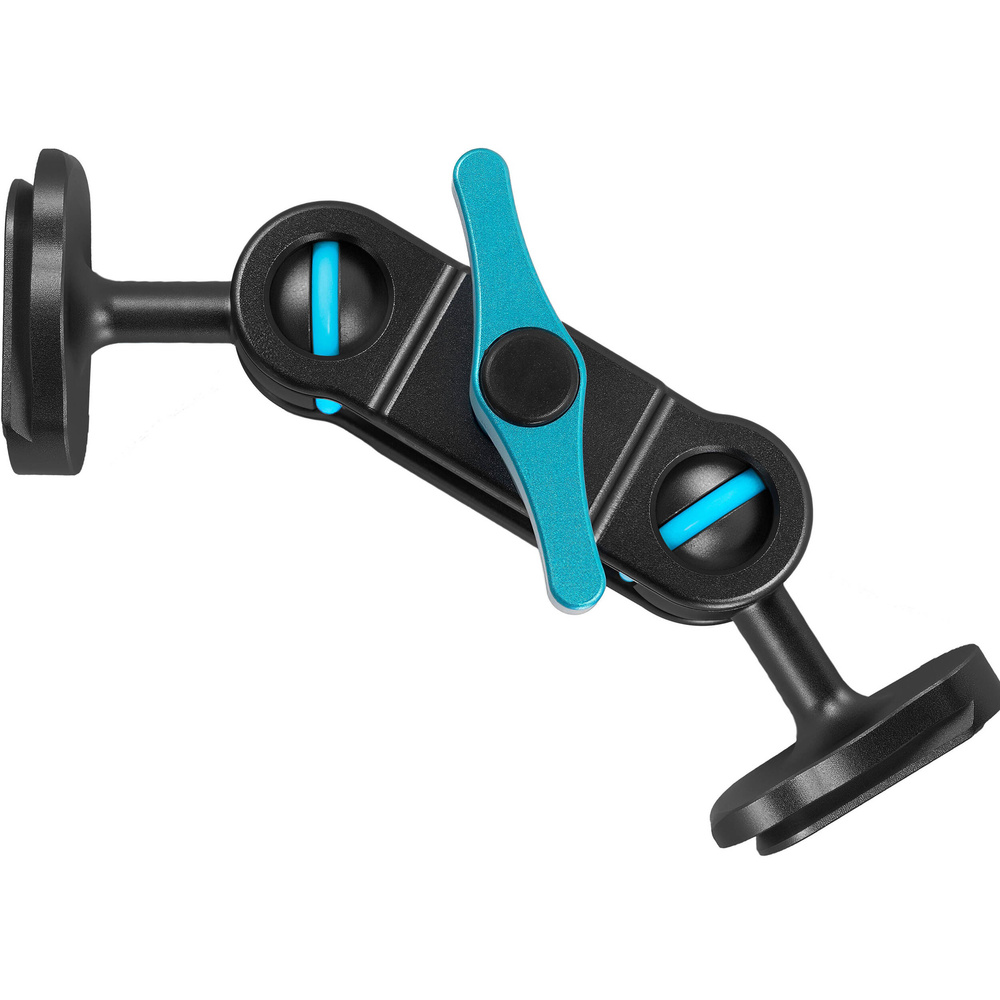 Kondor Blue 5.5" Cine Magic Arm with Double Ball Heads (Mini Quick Release, Raven Black), image 3
