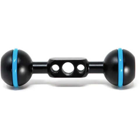 Kondor Blue Cine Magic Arm Extension Bar with Double Ball Head (4", Raven Black)