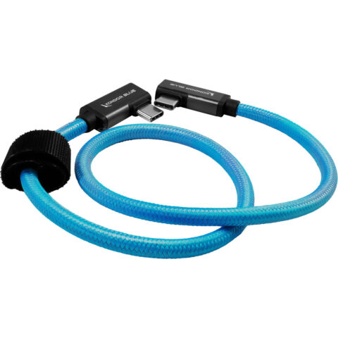 Kondor Blue Dual Right-Angle USB-C Cable (50cm)