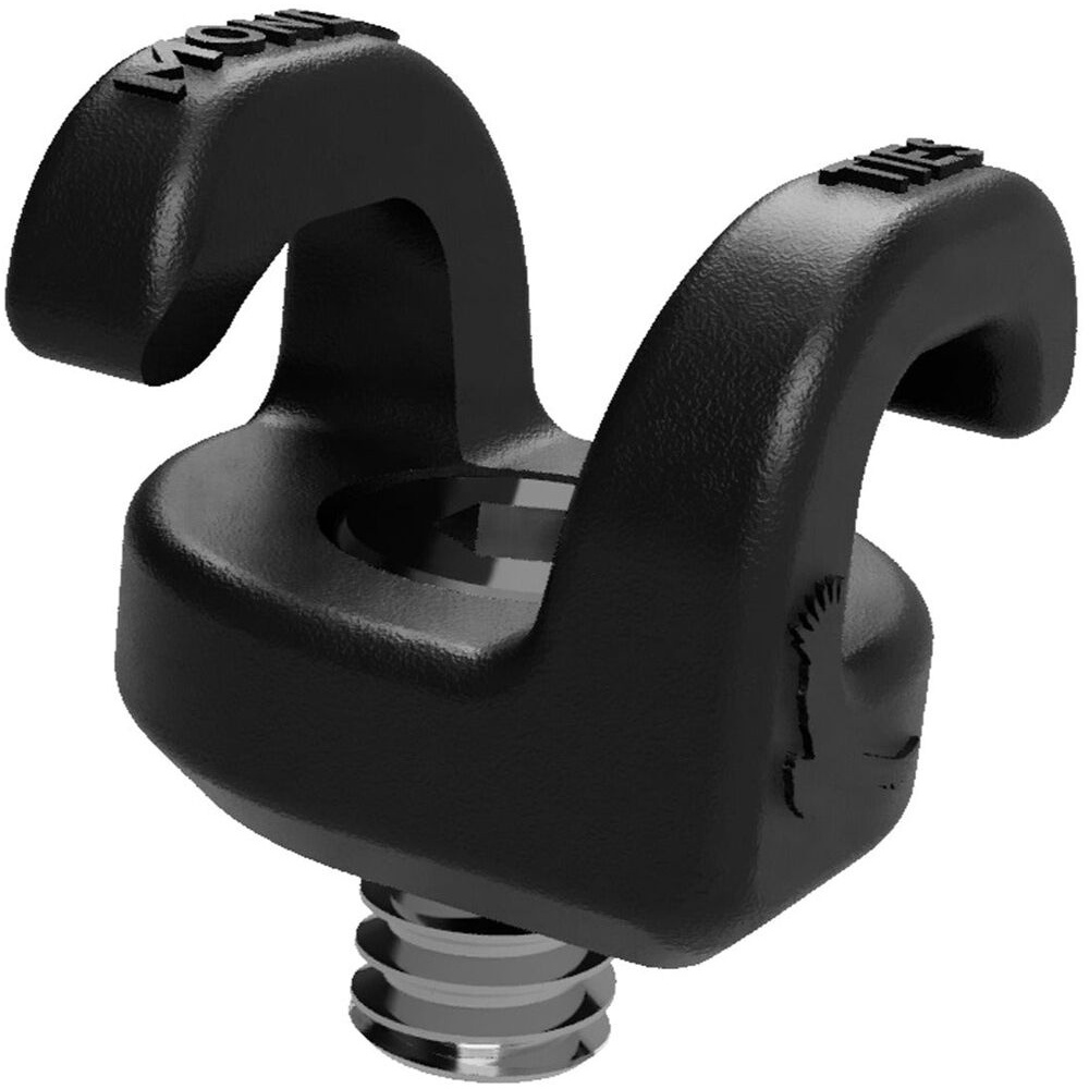 Kondor Blue Mondo Ties Cable Management Clips (Black, 5-Pack), image 3