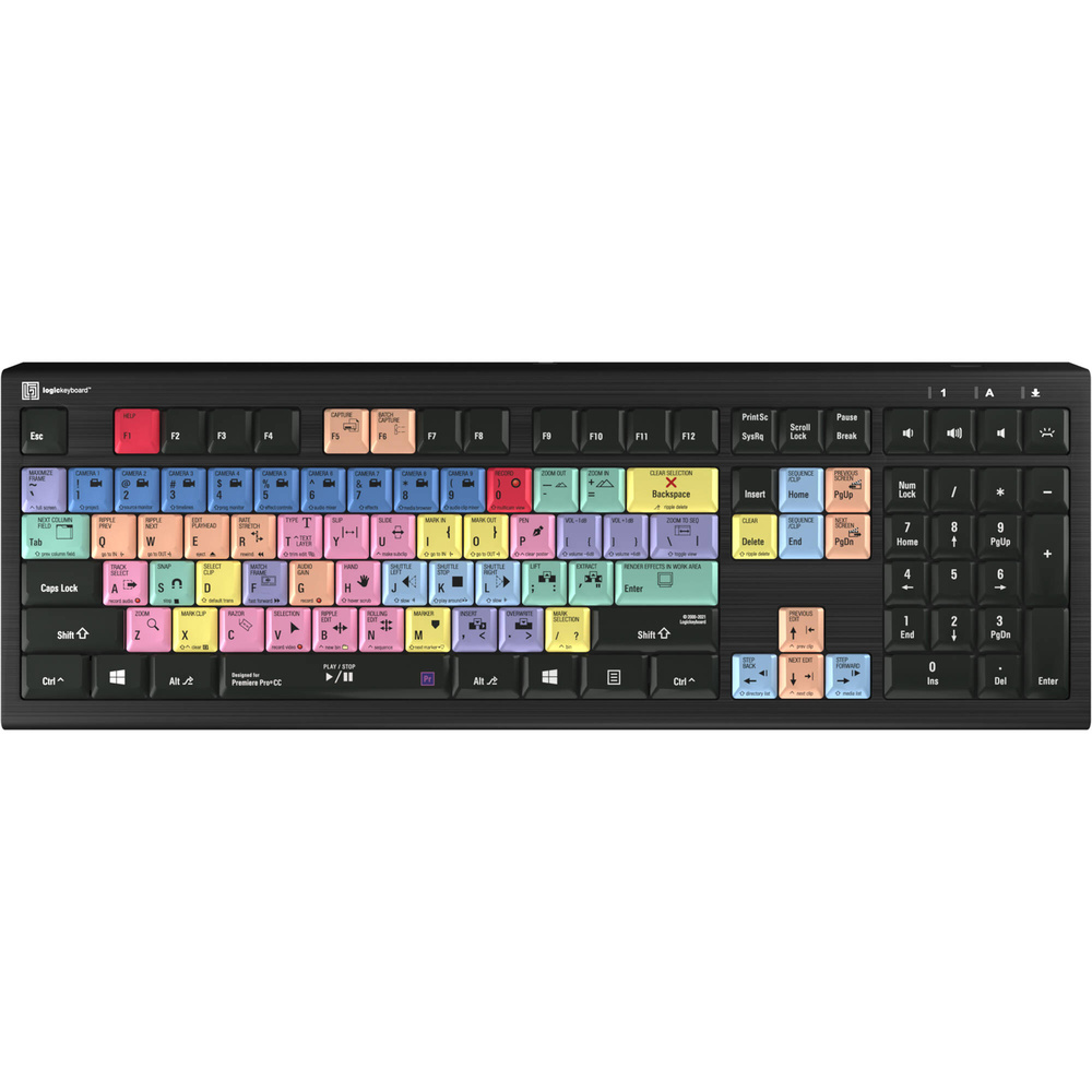 Logickeyboard ASTRA 2 Backlit Keyboard for Adobe Premiere Pro CC (Windows, US English), image 3
