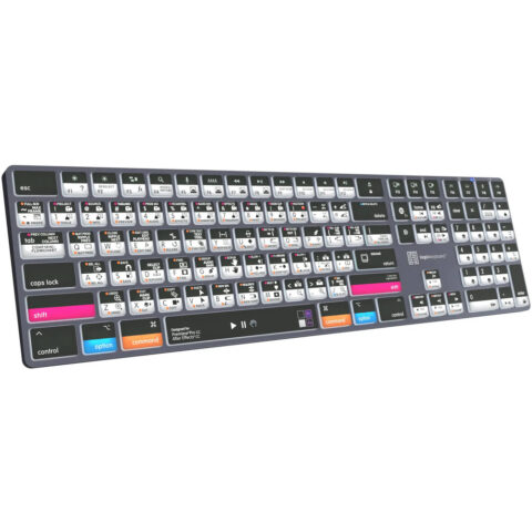 Logickeyboard TITAN Adobe Filmmaker Wireless Keyboard for Mac