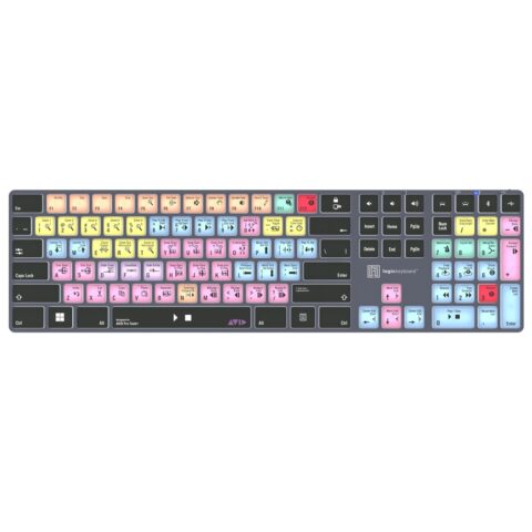 Logickeyboard TITAN Wireless Keyboard for AVID Pro Tools (Windows, US English)