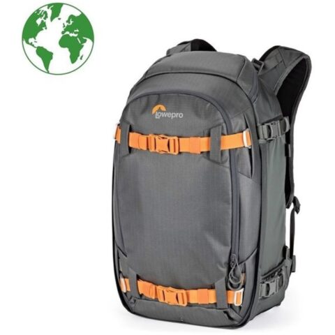 Lowepro Whistler 350 BP AW II Bag (Green Line, Grey)