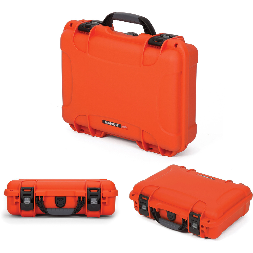 Nanuk 910 Medium Hard Case (Orange, With Foam, 8.2L), image 3