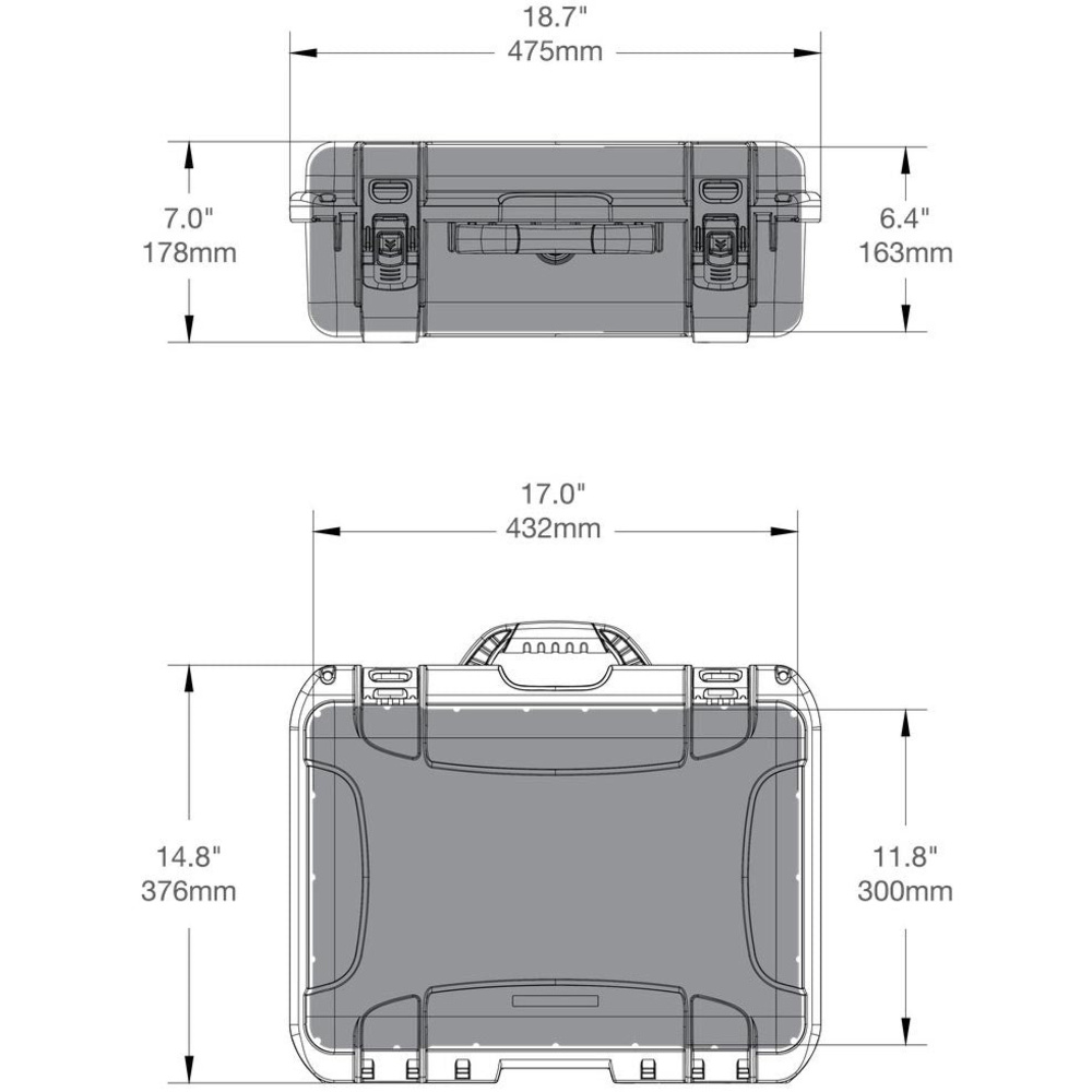 Nanuk 925 Medium Hard Case (Black, With Foam, 21.0L), image 3