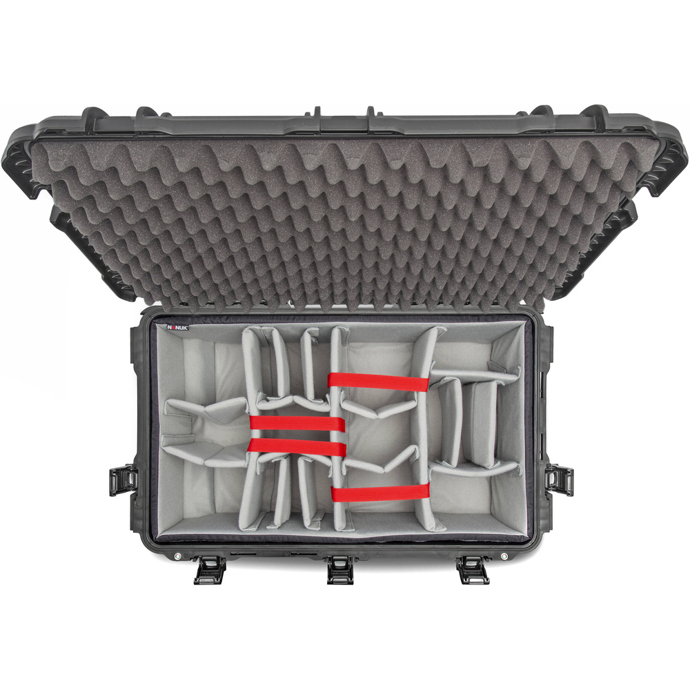 Nanuk 962 Wheeled Hard Case (Black, Padded Dividers & Lid Organiser, 70.0L), image 3