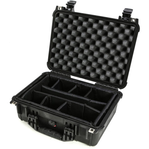 Pelican 1454 Case (Black, With Padded Dividers)