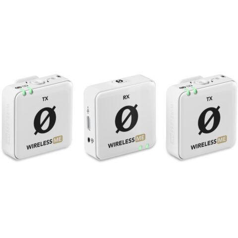 RODE Wireless ME Dual Channel Wireless Microphone System (2TX/1RX, White)