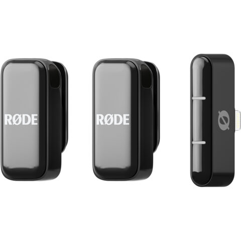 RODE Wireless Micro Ultra-Compact Wireless Microphone (Lightning, Black)