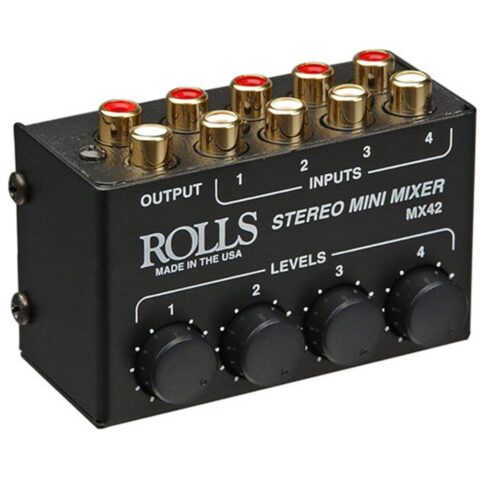 Rolls MX42 4-Channel Passive Mini Stereo Mixer