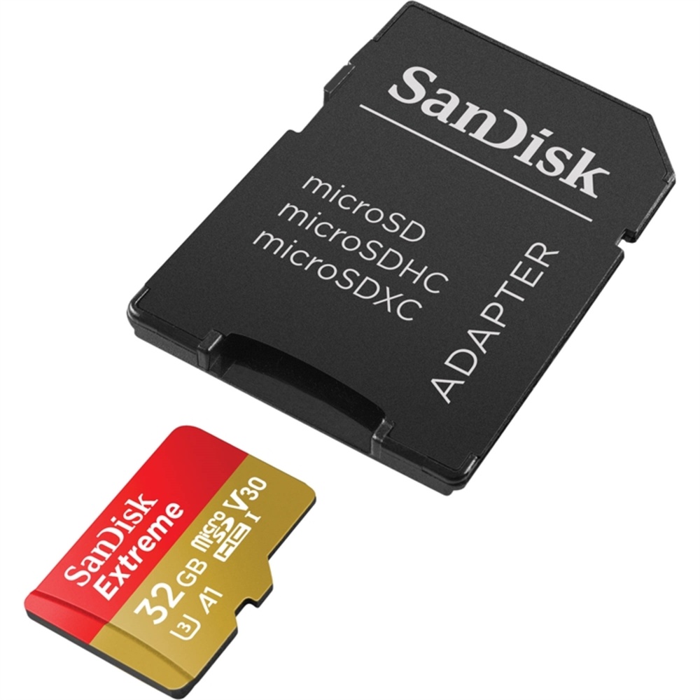 SanDisk 32GB Extreme UHS-I microSDHC Memory Card with SD Adapter, image 4