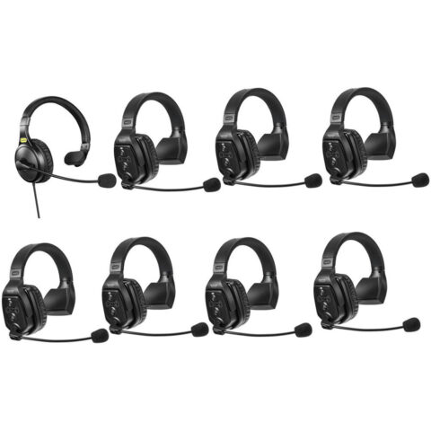 Saramonic WiTalk-WT8S 8-Person Wireless Intercom System with Single-Ear Remote Headsets (1.9 GHz)