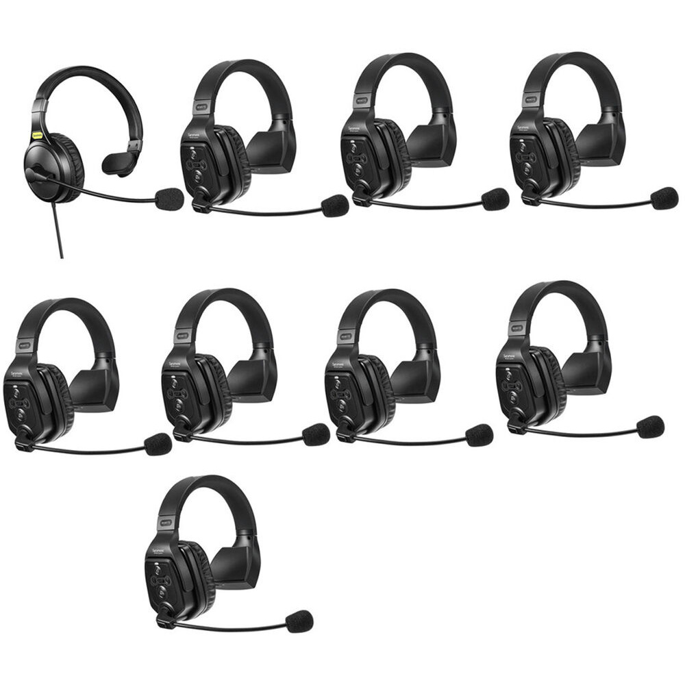 Saramonic WiTalk-WT9S 9-Person Wireless Intercom System with Single-Ear Remote Headsets (1.9 GHz)