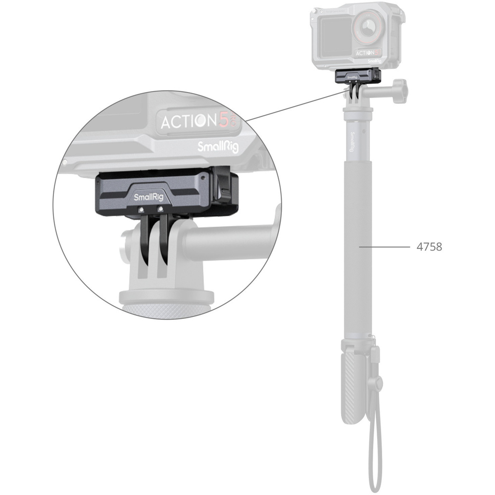 SmallRig 3662B Magnetic Adapter for DJI Osmo Action, image 5