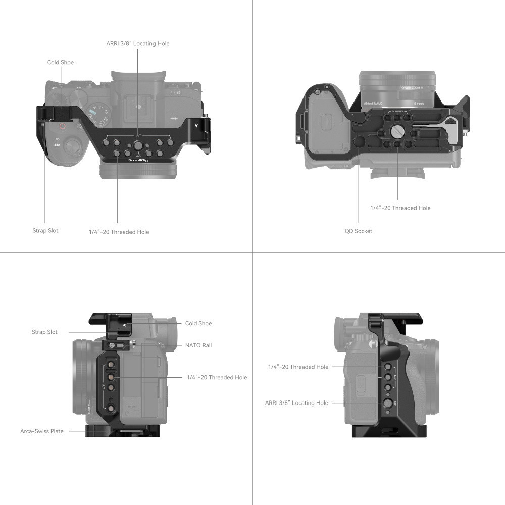 SmallRig 3667C Full Cage for Sony Alpha 7R V / Alpha 7 IV / Alpha 7S III / Alpha 1 / Alpha 7R IV, image 3