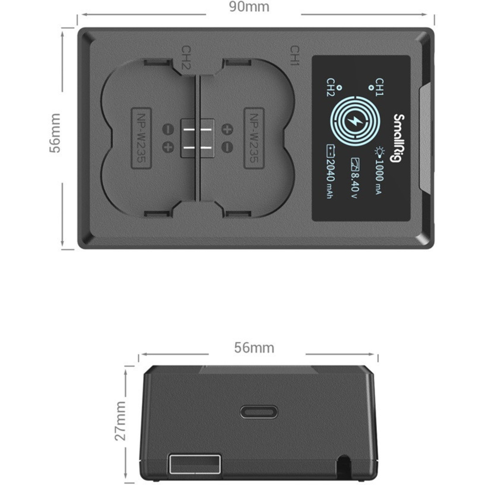 SmallRig 4085 NP-W235 Camera Battery Charger, image 4